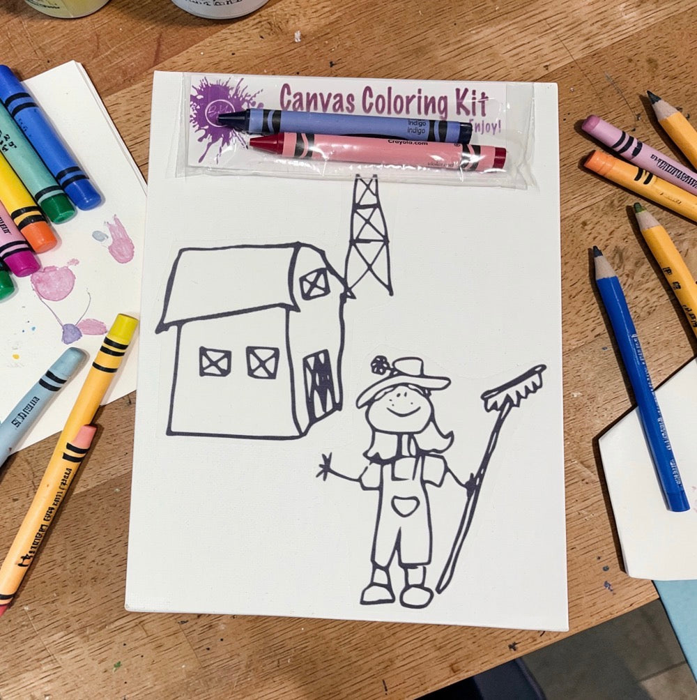 Canvas Coloring Kit