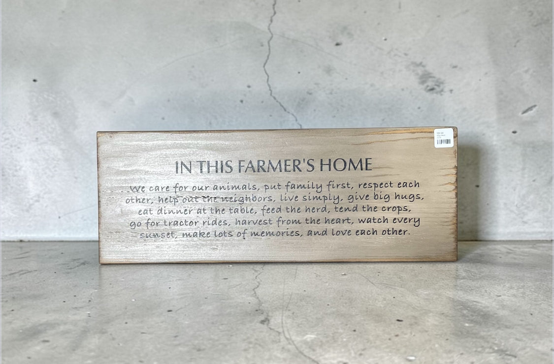 In this Farmer's Home