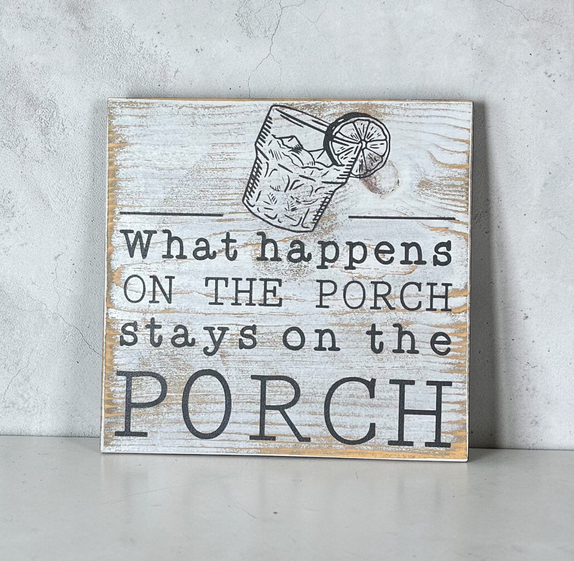 Stays on the Porch