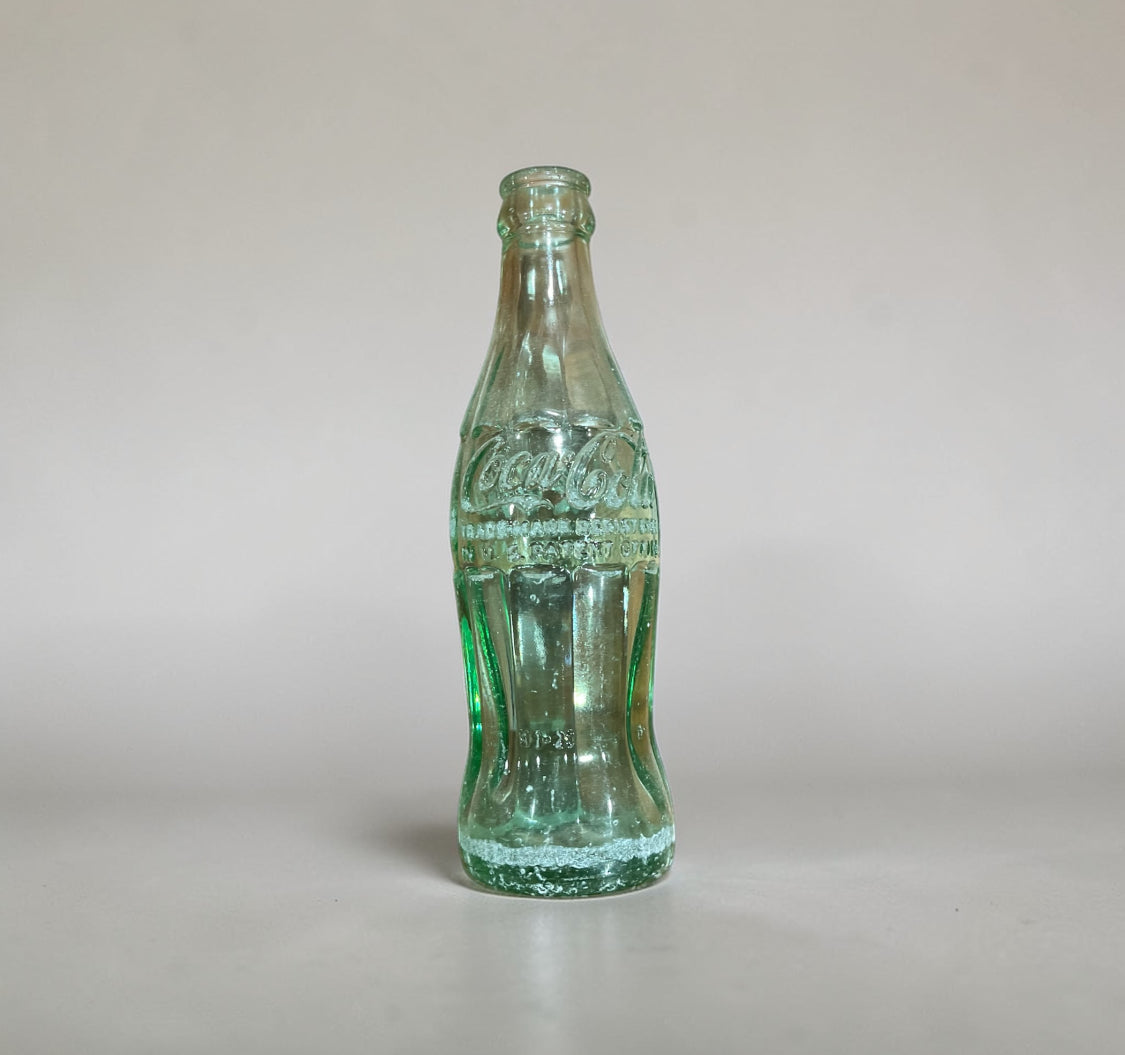 Vintage Coca-Cola 8-Pack with Green Bottles in Carrier