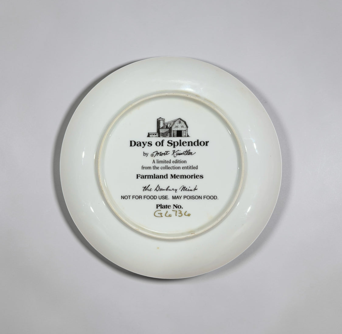 Danbury Mint John Deere Collector Plate