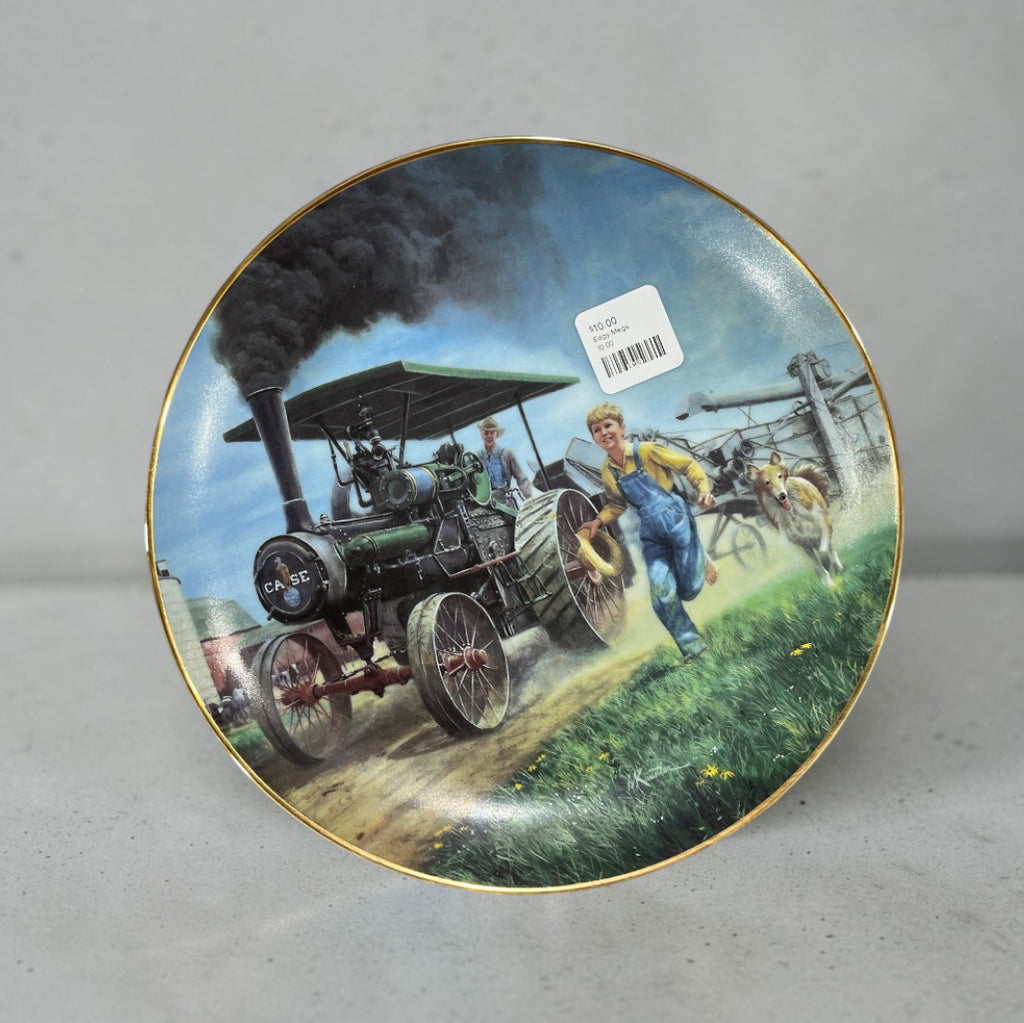 Danbury Mint Thresher's Here Collector Plate