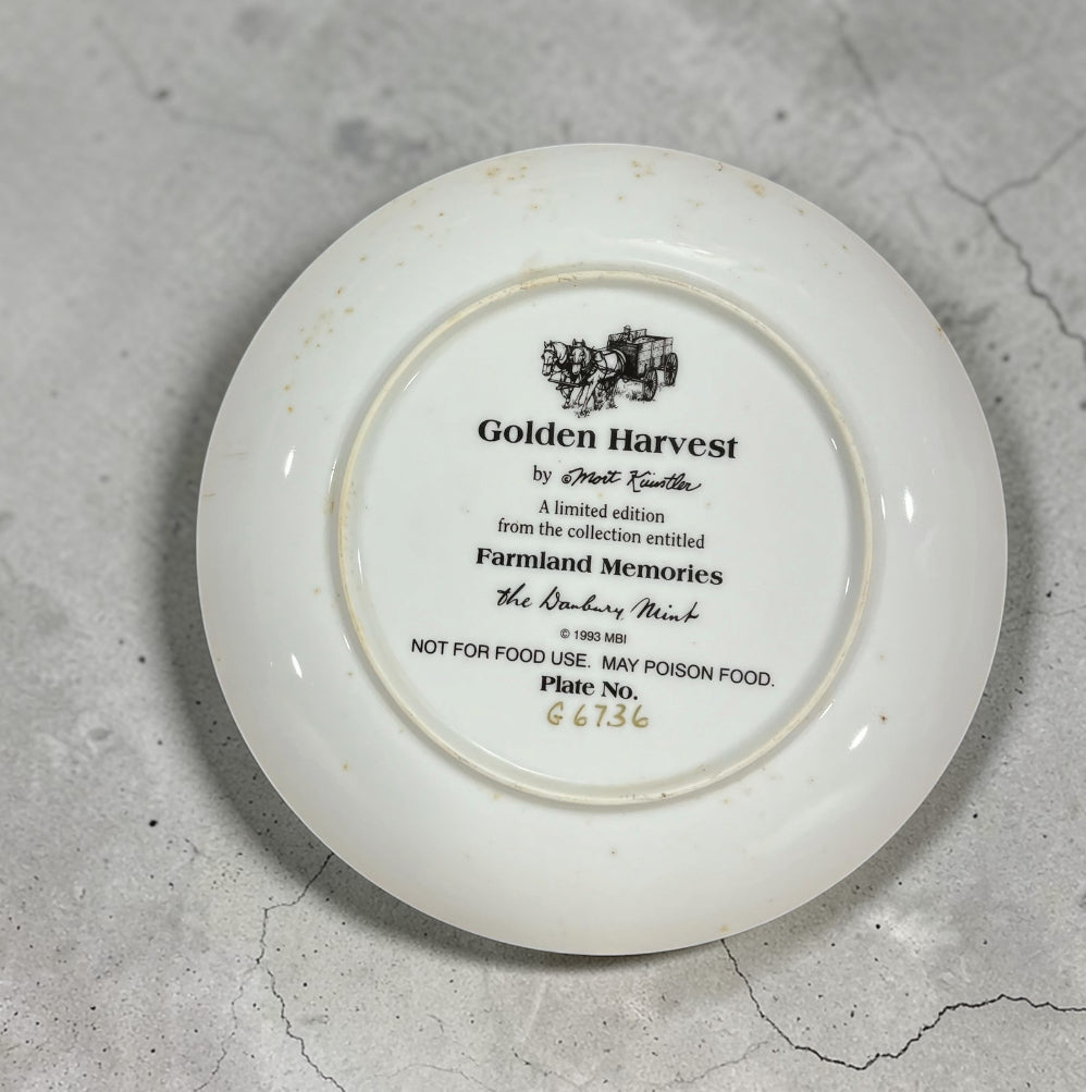 Danbury Mint Golden Harvest Collector Plate