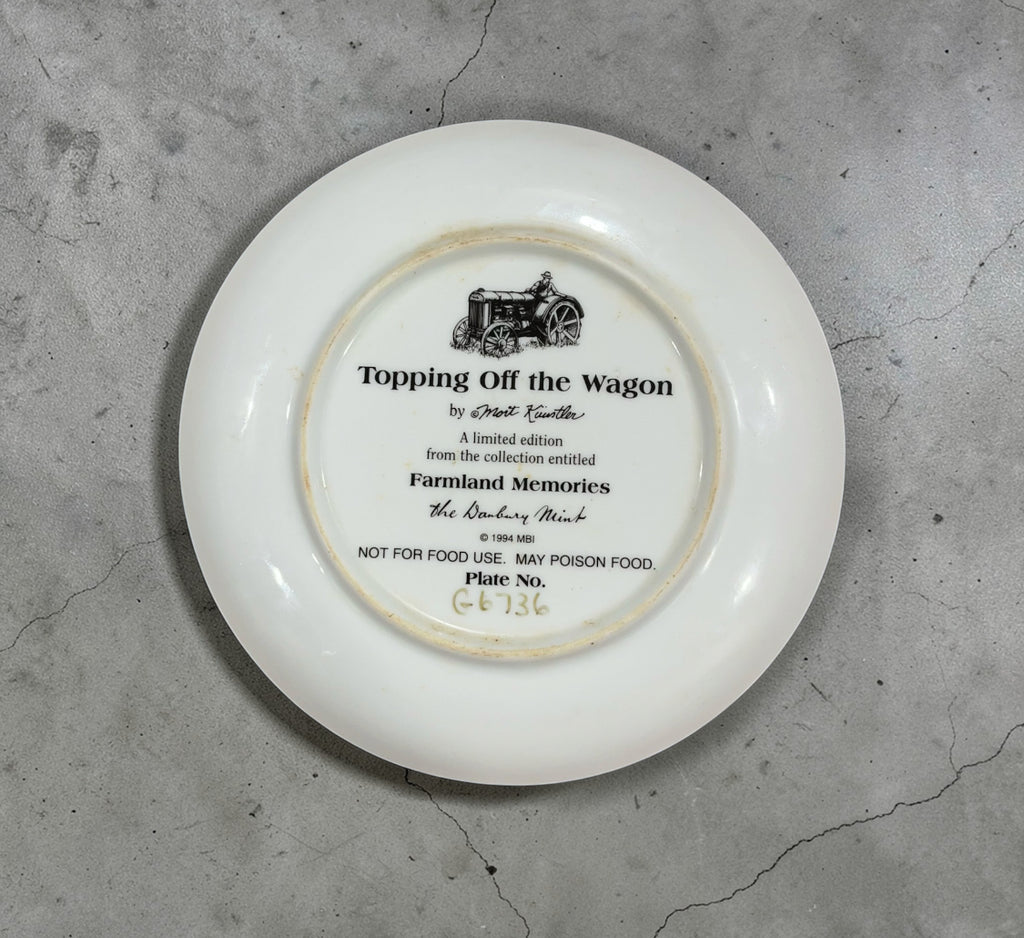 Danbury Mint Topping of the Wagon Collector Plate