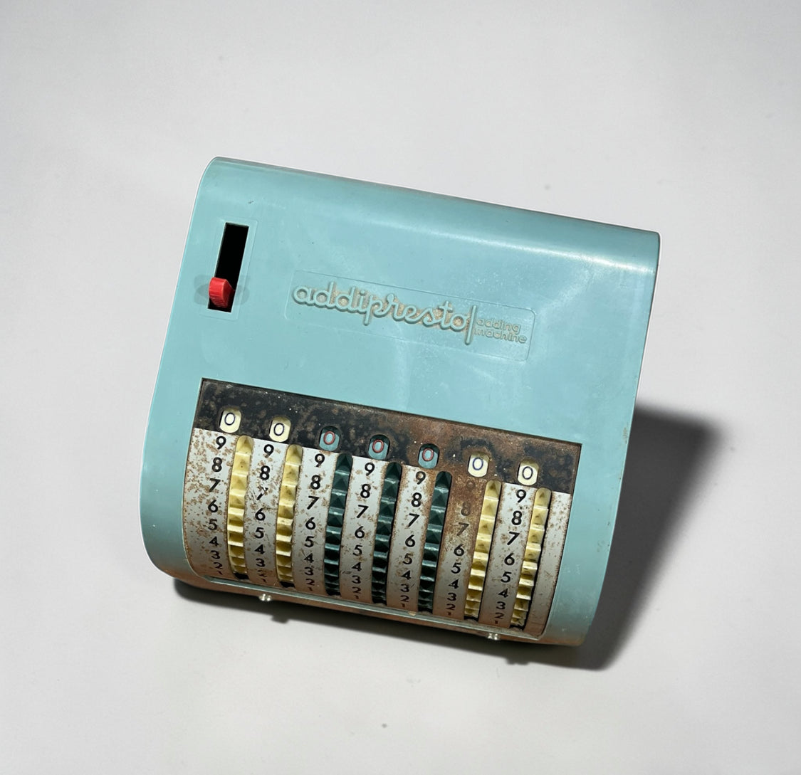Vintage Addipresto Adding Machine