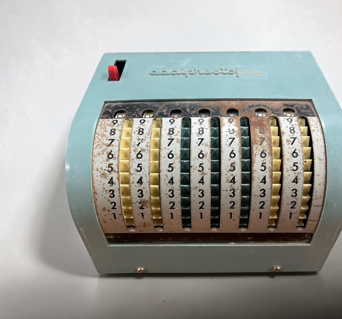 Vintage Addipresto Adding Machine