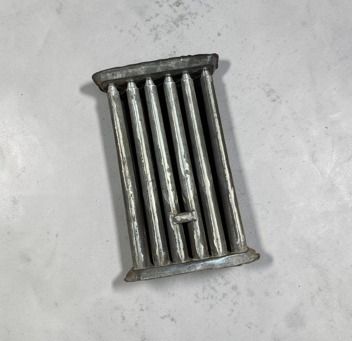 Vintage Tin Candle Mold with 12 tubes