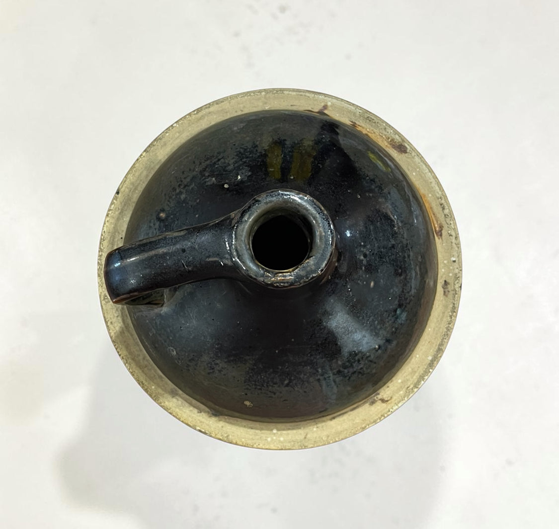 Western Stoneware Jug with Maple Leaf