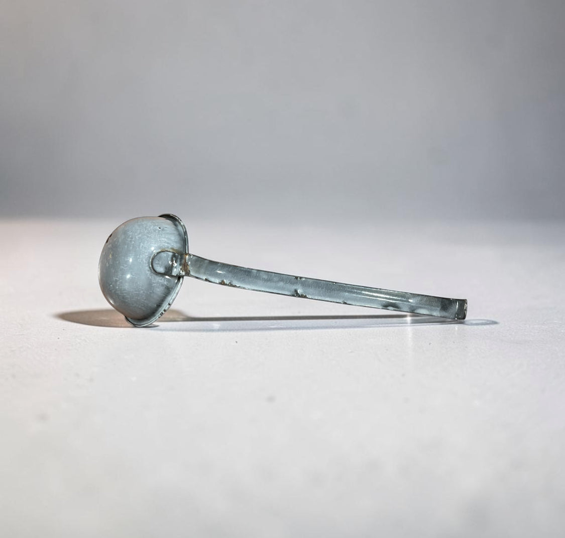 Vintage Hanging Gray Speckled Enamelware Ladle/Dipper