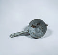 Vintage Gray Speckled Enamelware Strainer with Handle