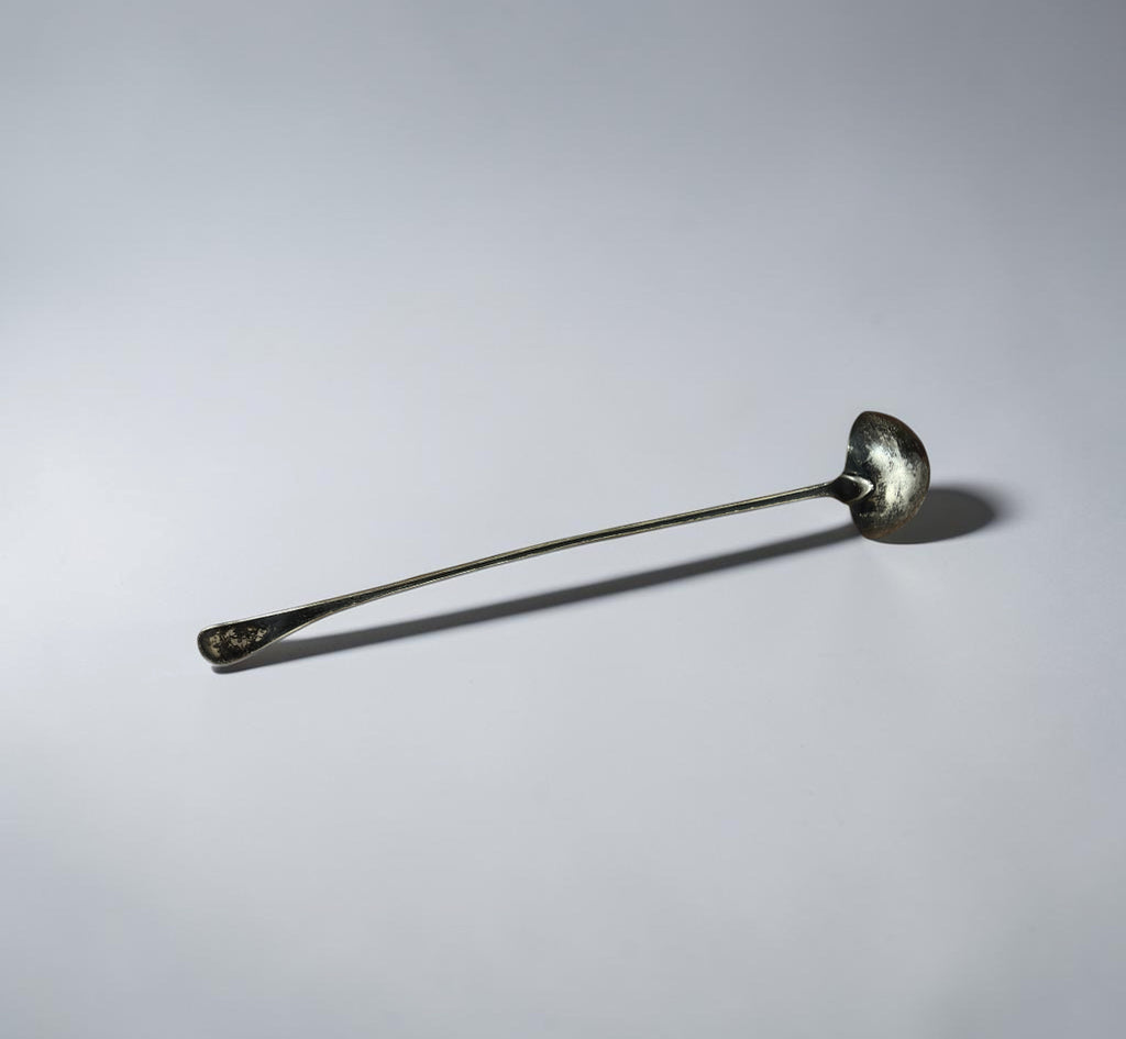 Vintage Sterling Silver Soup Ladle with Ornate Handle