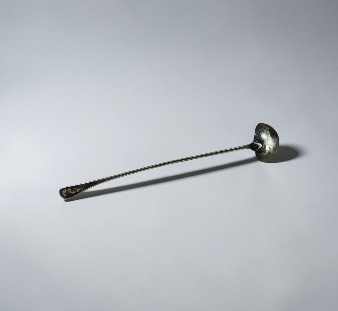 Vintage Sterling Silver Soup Ladle with Ornate Handle