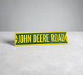 John Deere Embossed Metal Street Sign