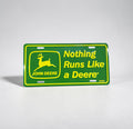 John Deere License Plate