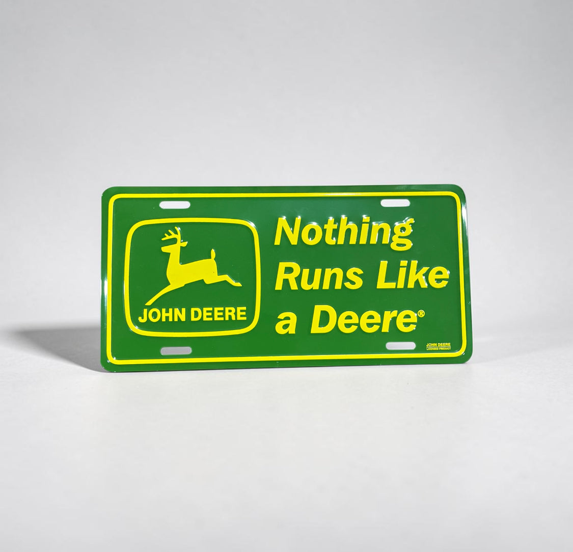 John Deere License Plate