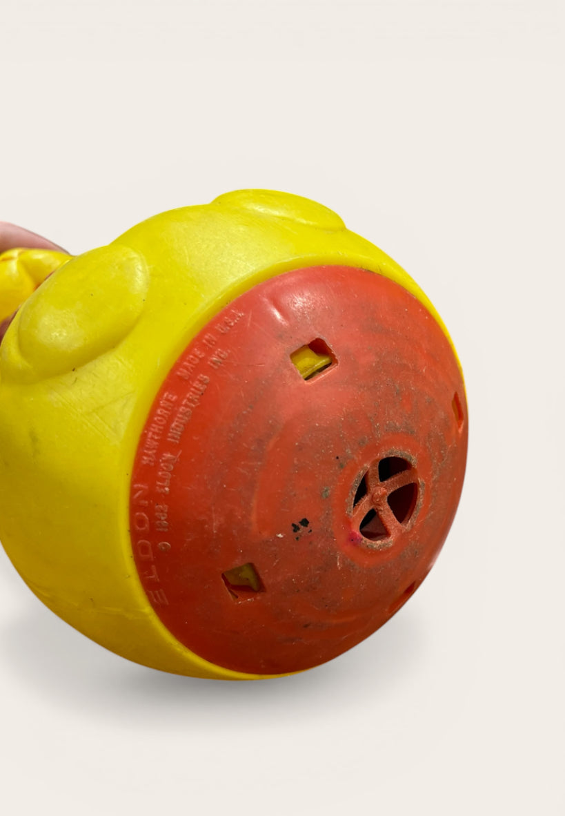 Vintage Rolly Polly Bear Chime Toy, Eldon Industries Inc.
