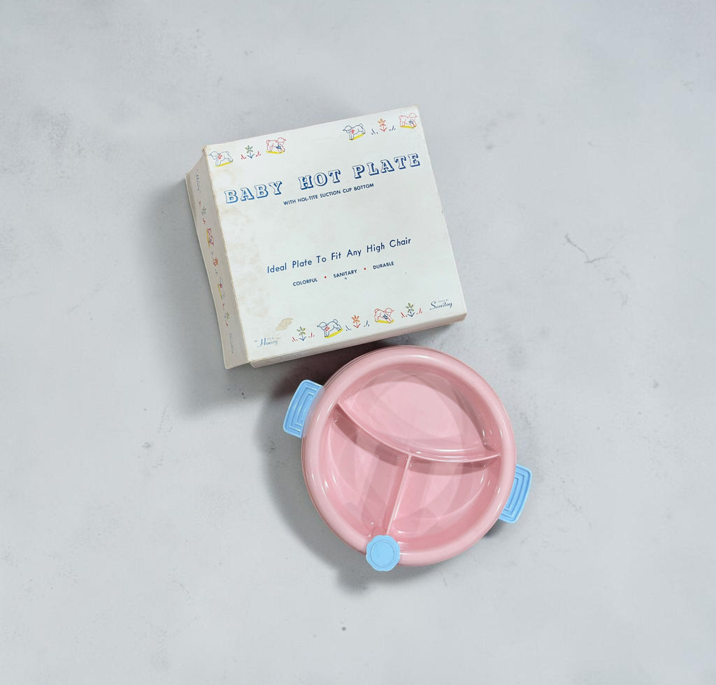 Baby Tot Plate with Hole-tite Cup Bottom by Sanitoy