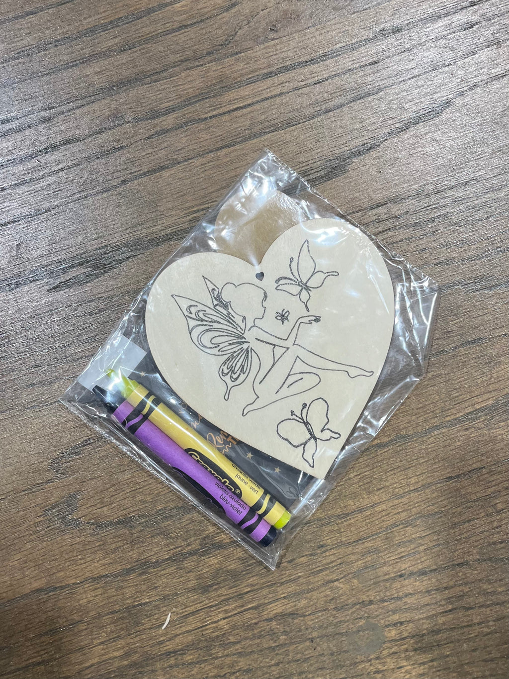DIY Wooden Ornament Coloring Kit, Unpainted