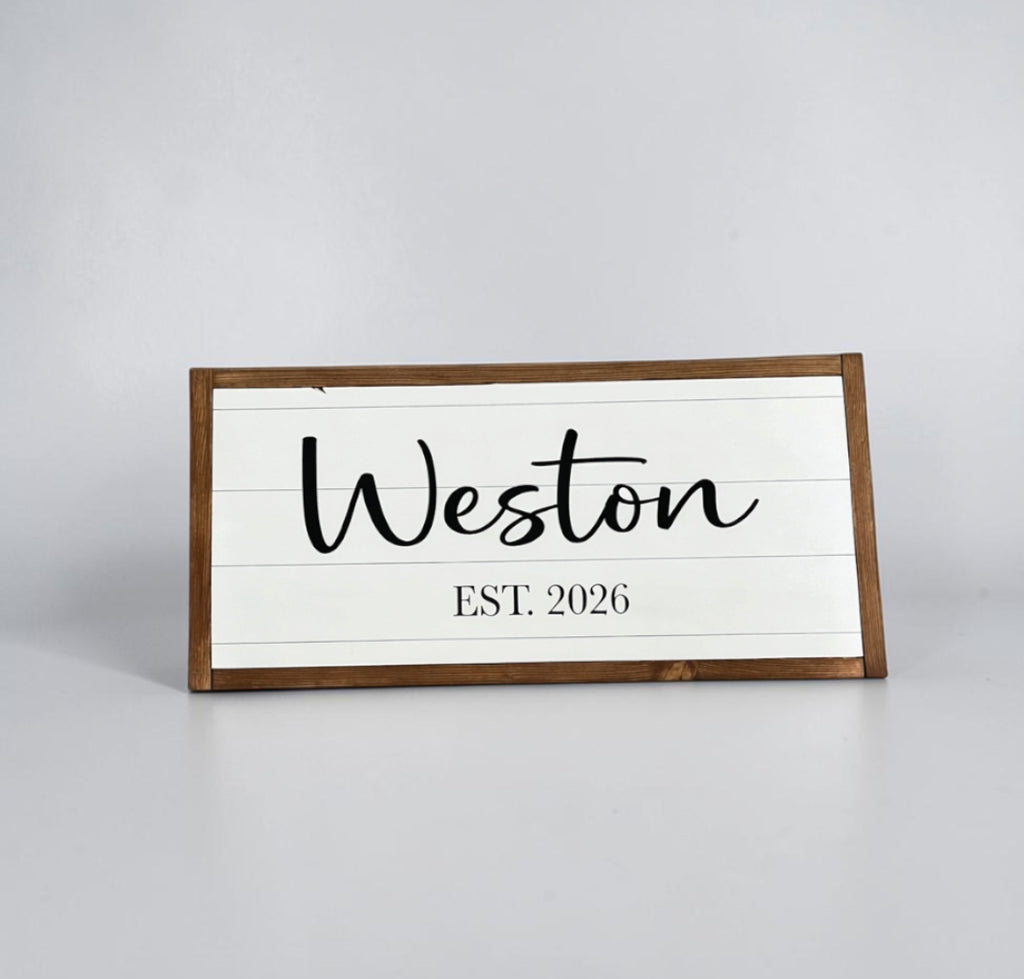 Custom Last Name Sign