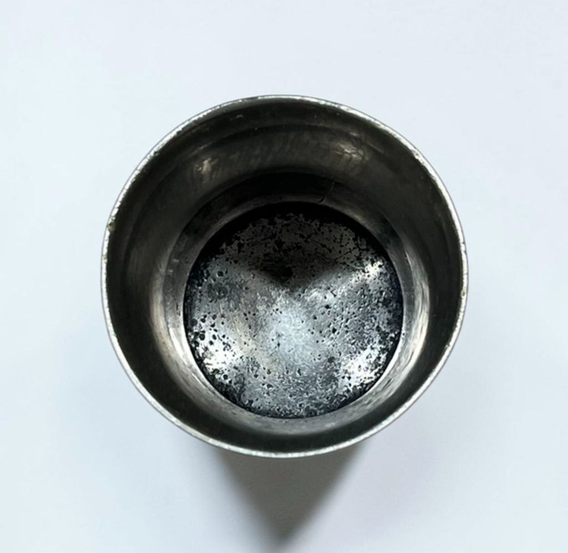 Antique Silver Plated Engraved Tumbler Cup
