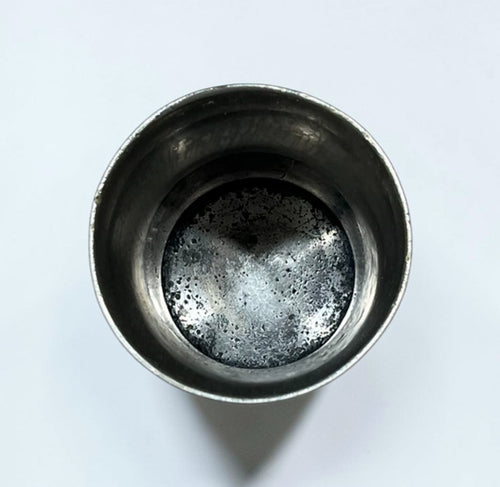 Antique Silver Plated Engraved Tumbler Cup