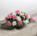 Pink Artificial Floral Cemetery Saddle