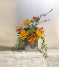 Orange Artificial Hanging Basket