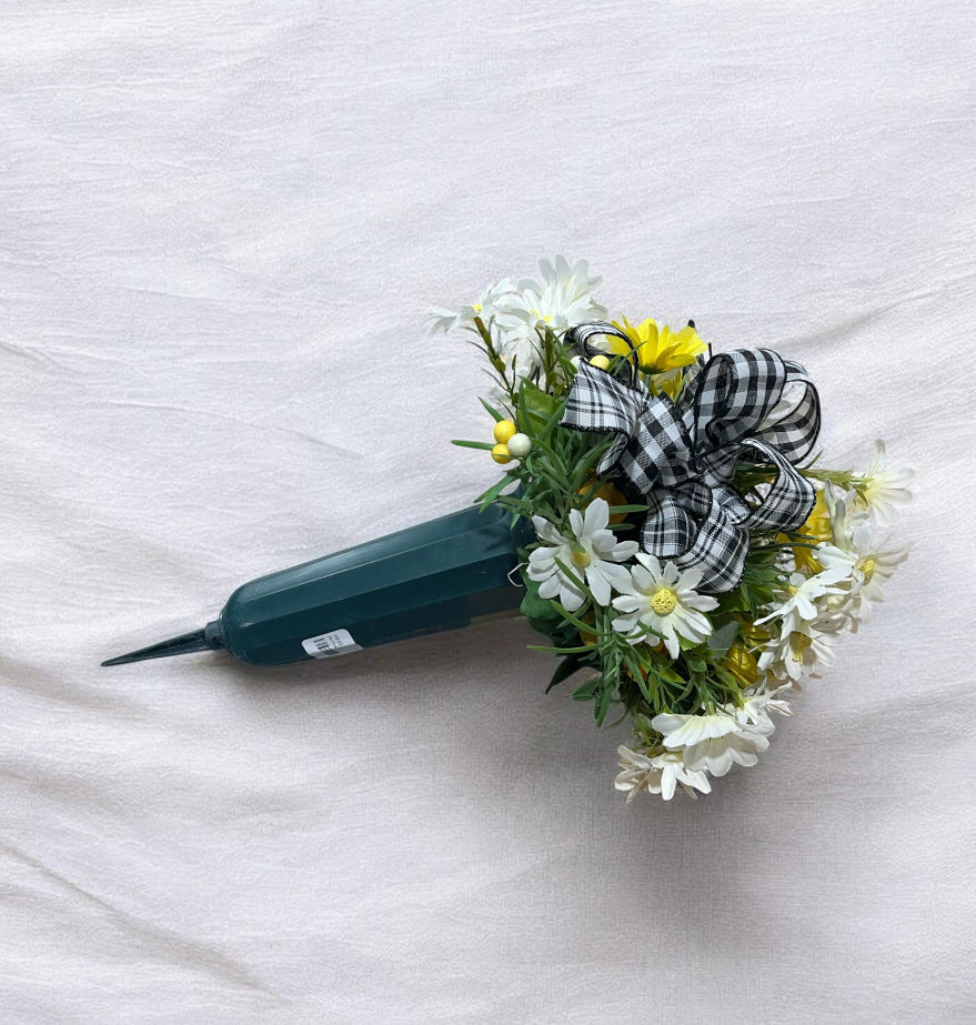 Artificial Floral Cemetery Vase