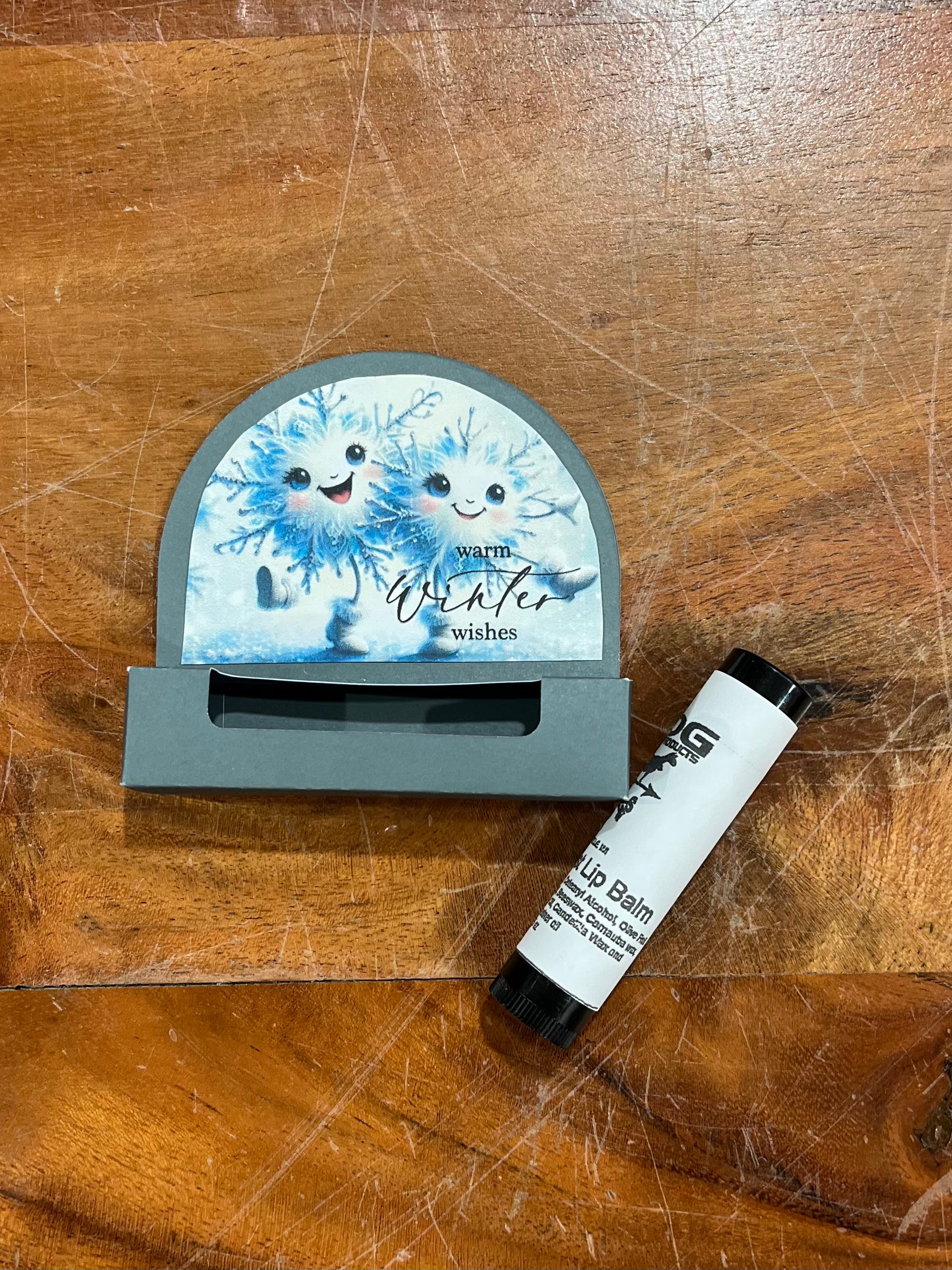 Christmas Gift Box Holder and Lip Balm