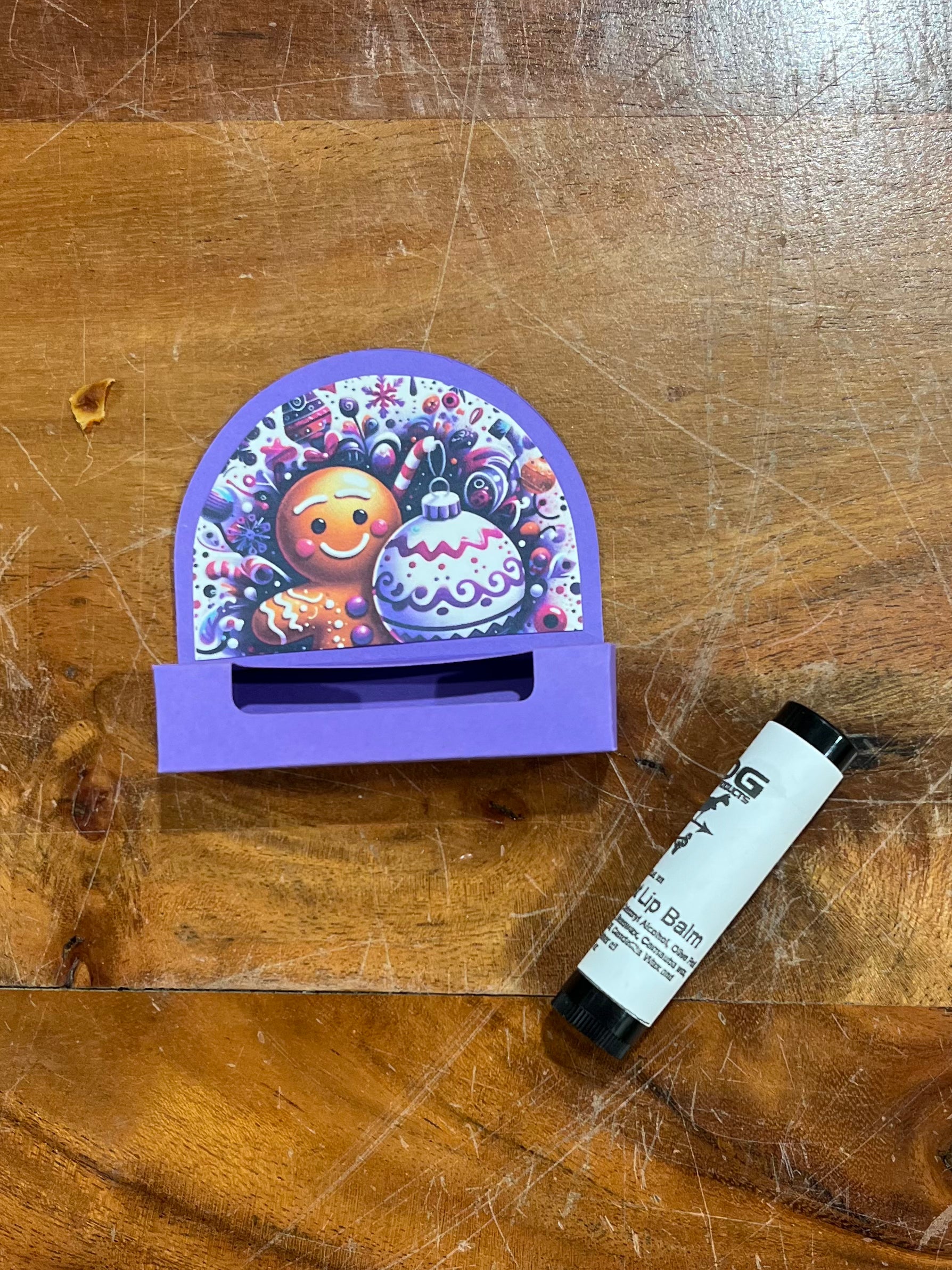 Christmas Gift Box Holder and Lip Balm