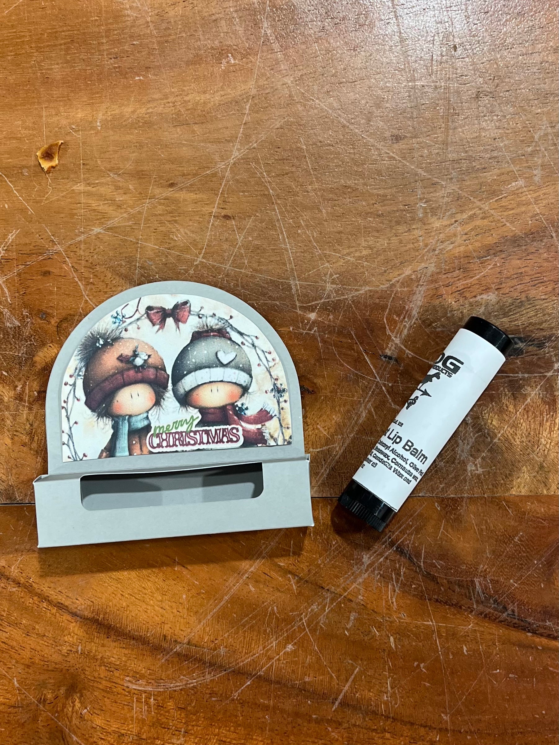 Christmas Gift Box Holder and Lip Balm