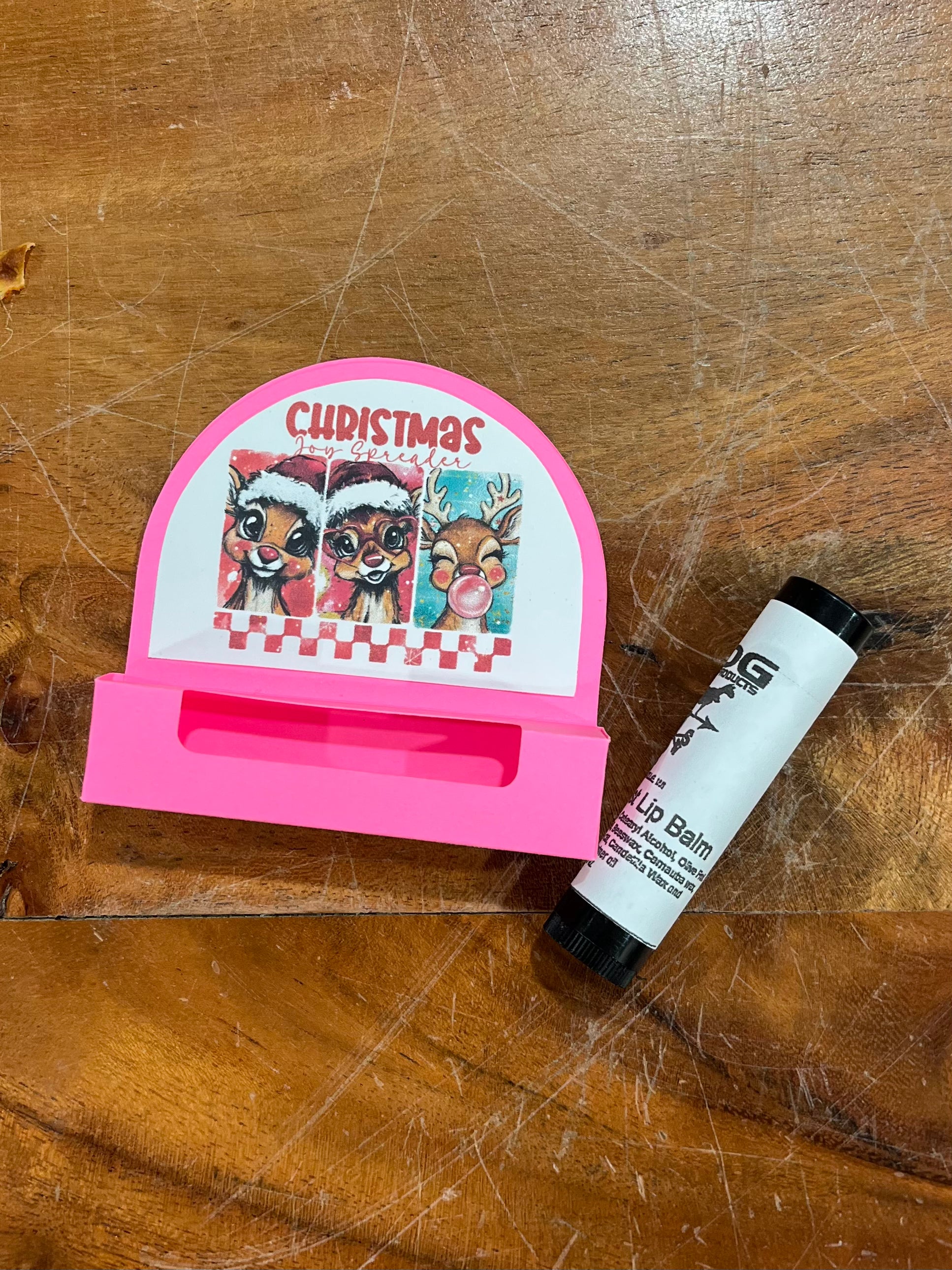 Christmas Gift Box Holder and Lip Balm
