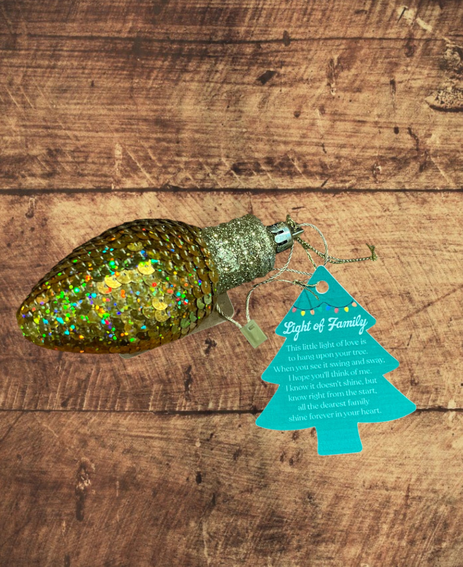 Lightbulb Quote Ornament