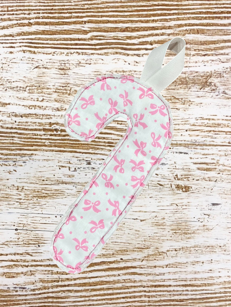 Fabric Candy Cane Ornament