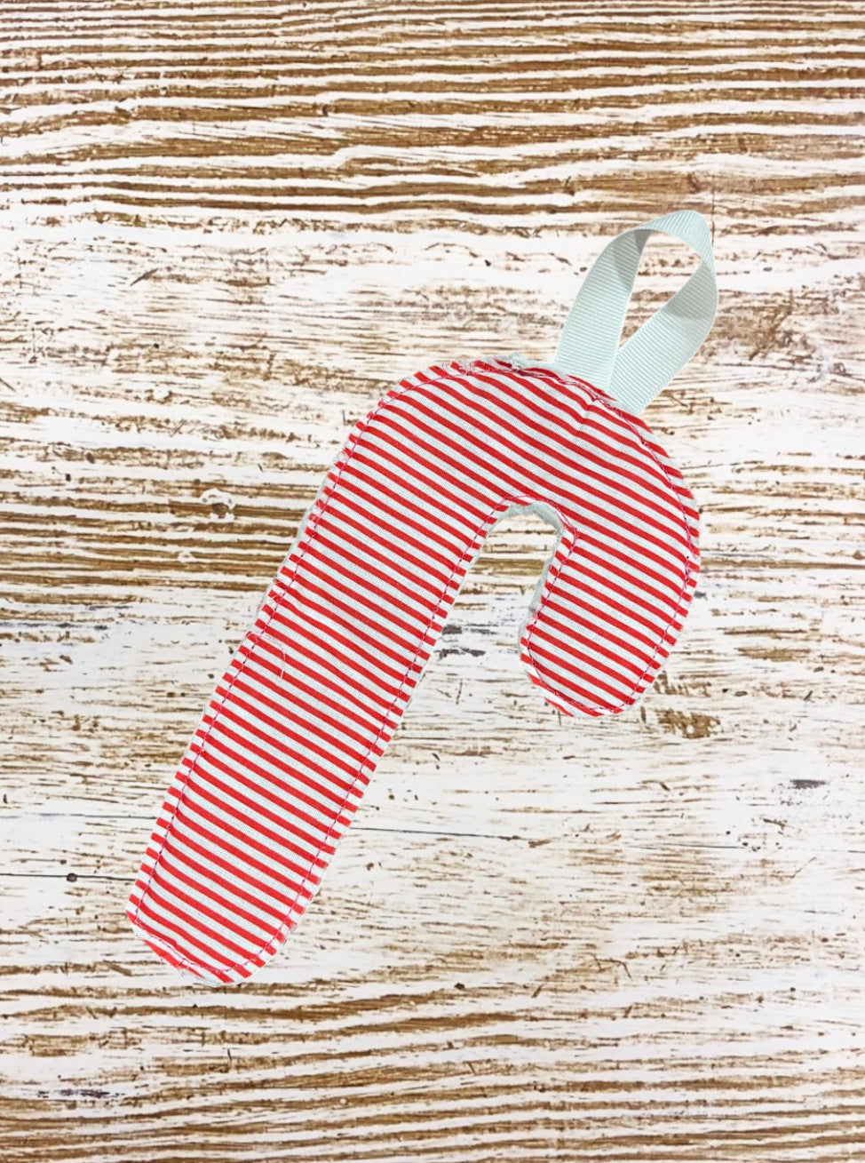 Fabric Candy Cane Ornament