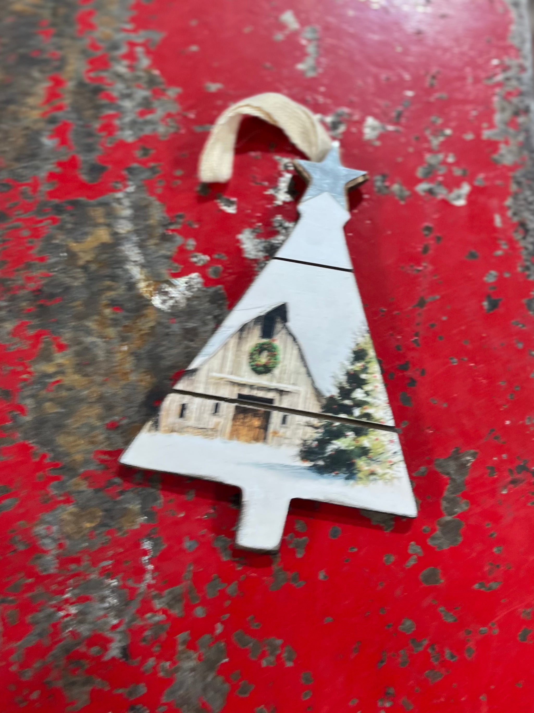 Wooden Tree Ornament