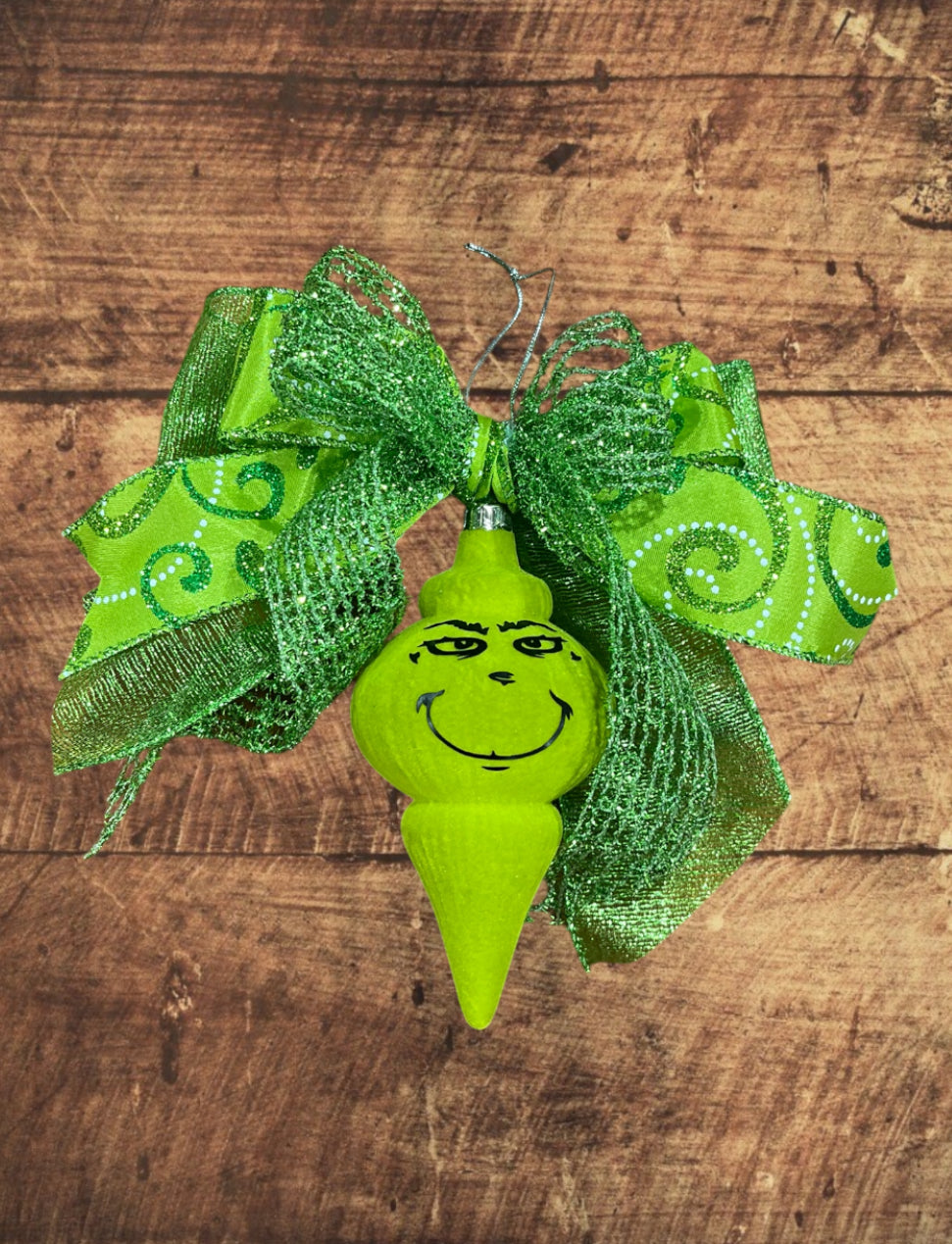 Grinch Ribbon Ornaments