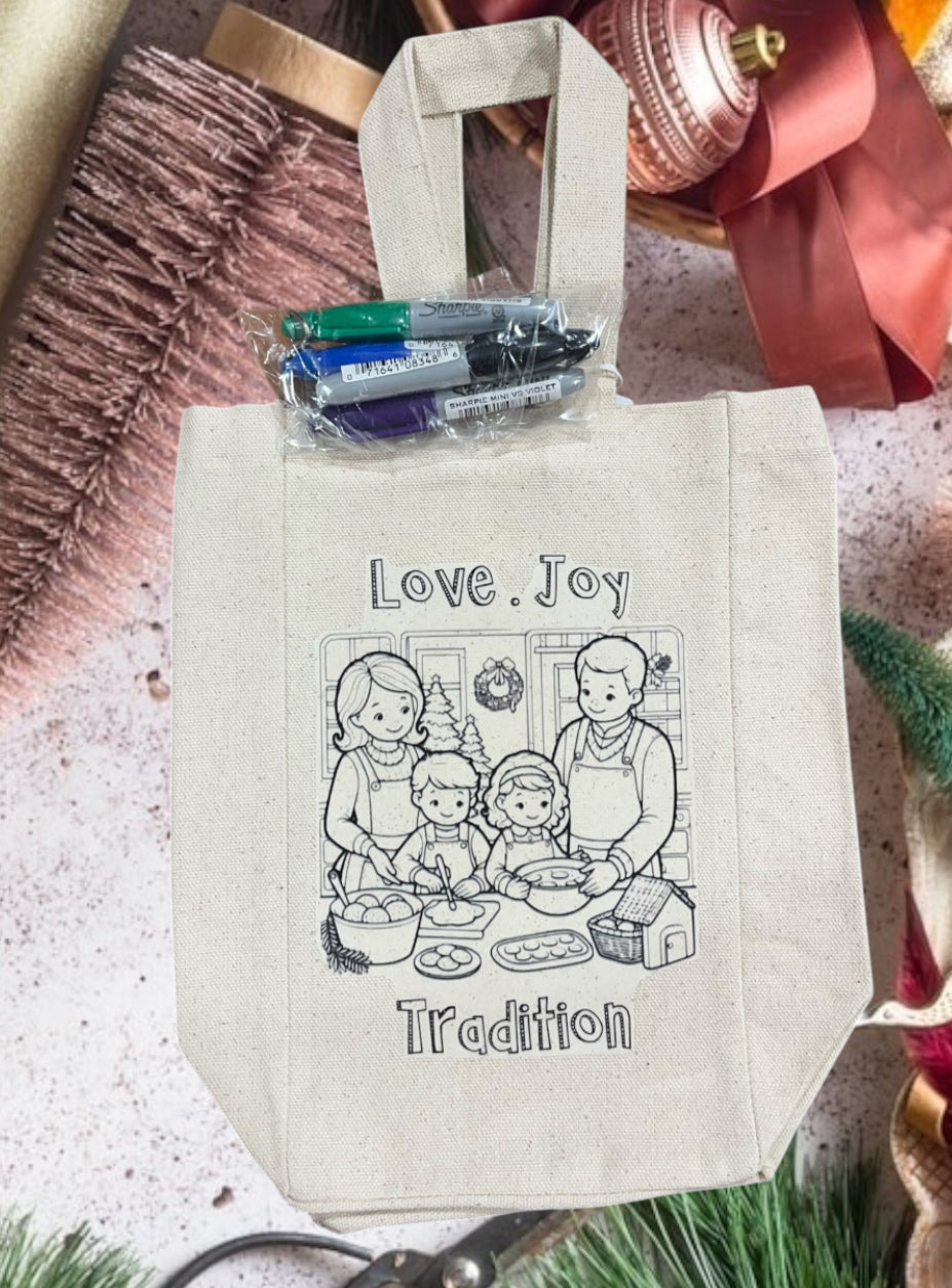 Canvas Coloring Totes