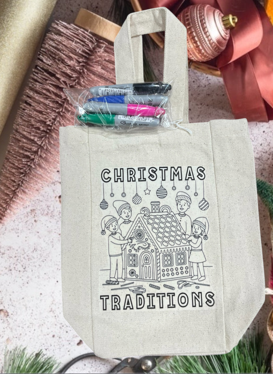 Canvas Coloring Totes