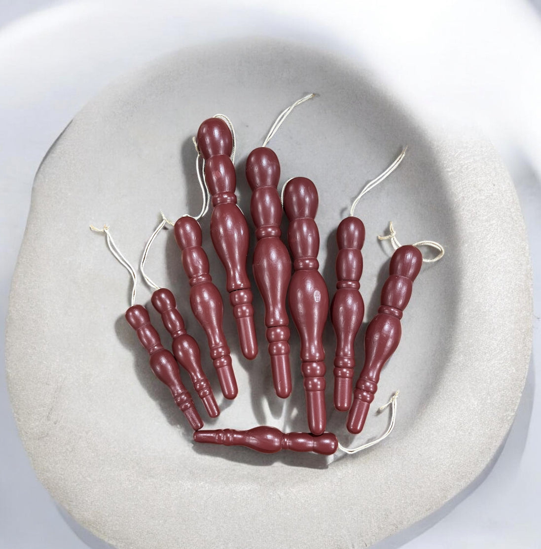 Wooden Spindle Ornaments