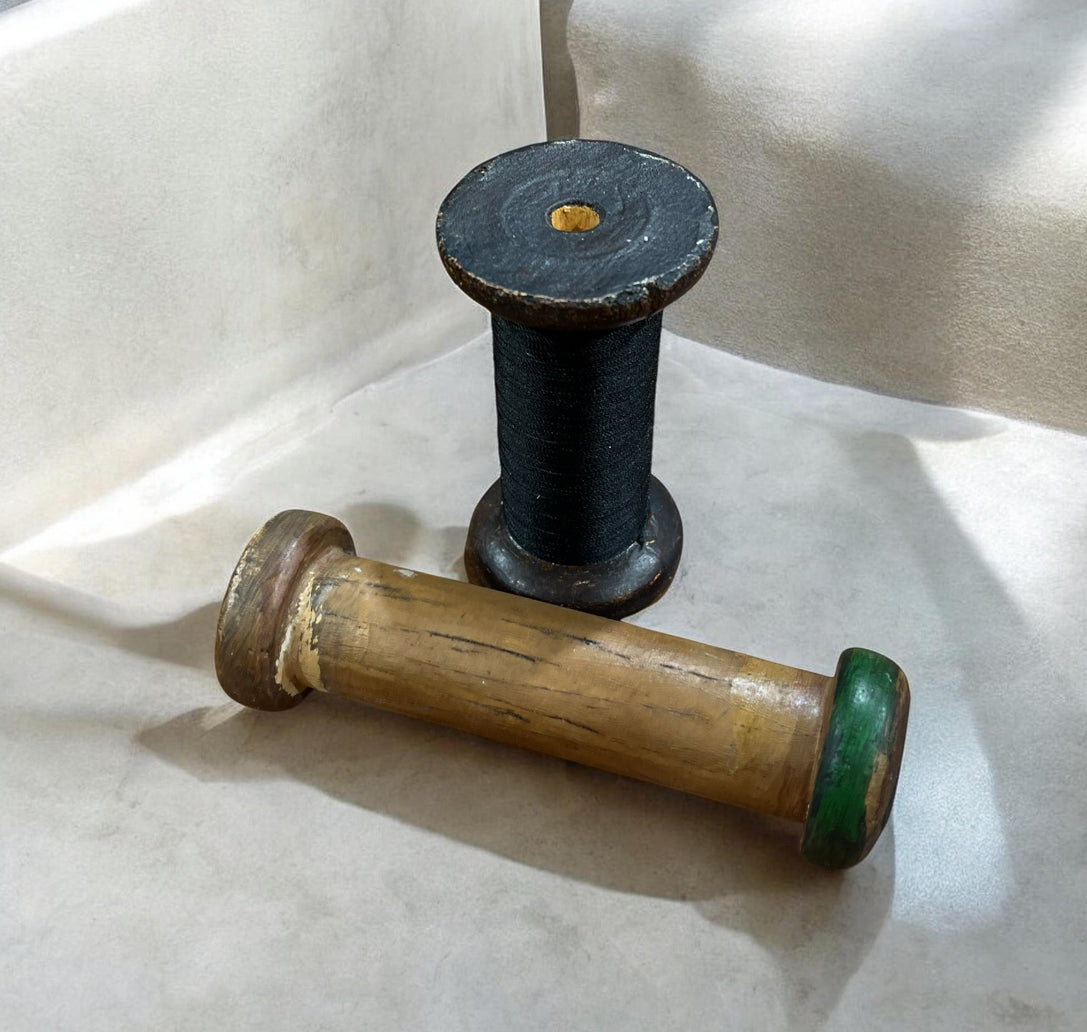 Antique Wooden Small Textile Bobbin