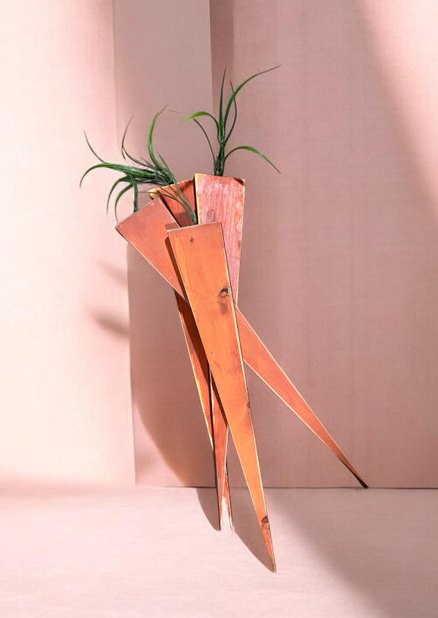 23" Wooden Carrots
