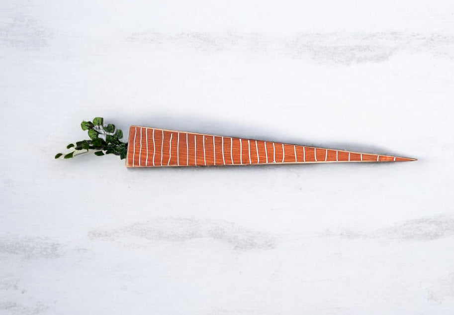 23" Wooden Carrots