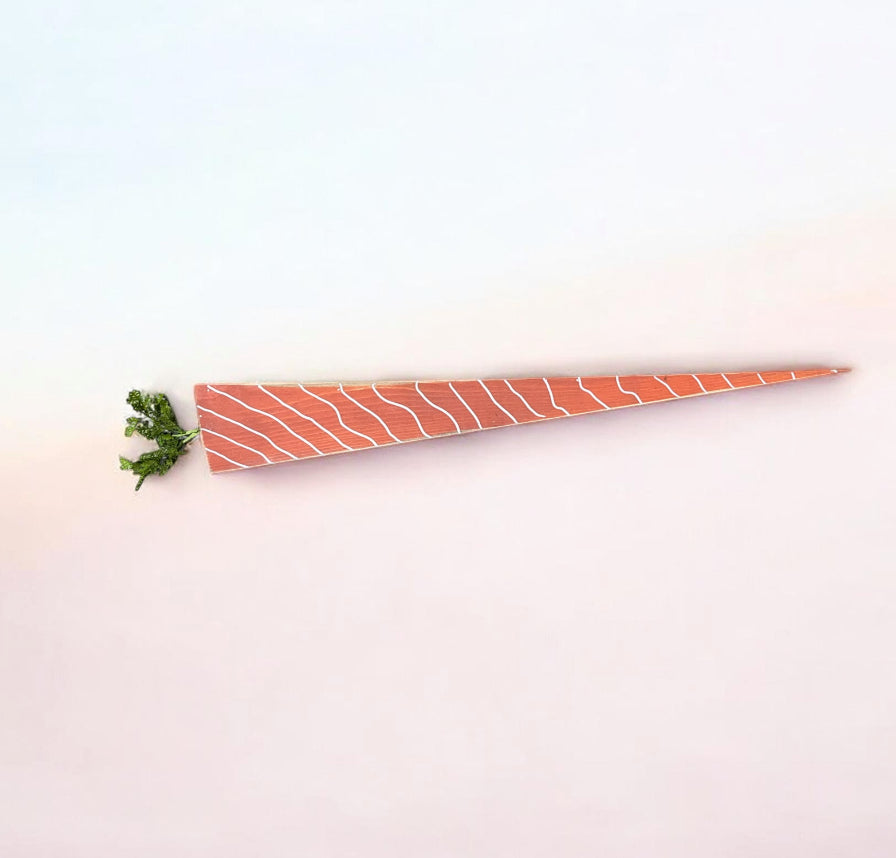 23" Wooden Carrots